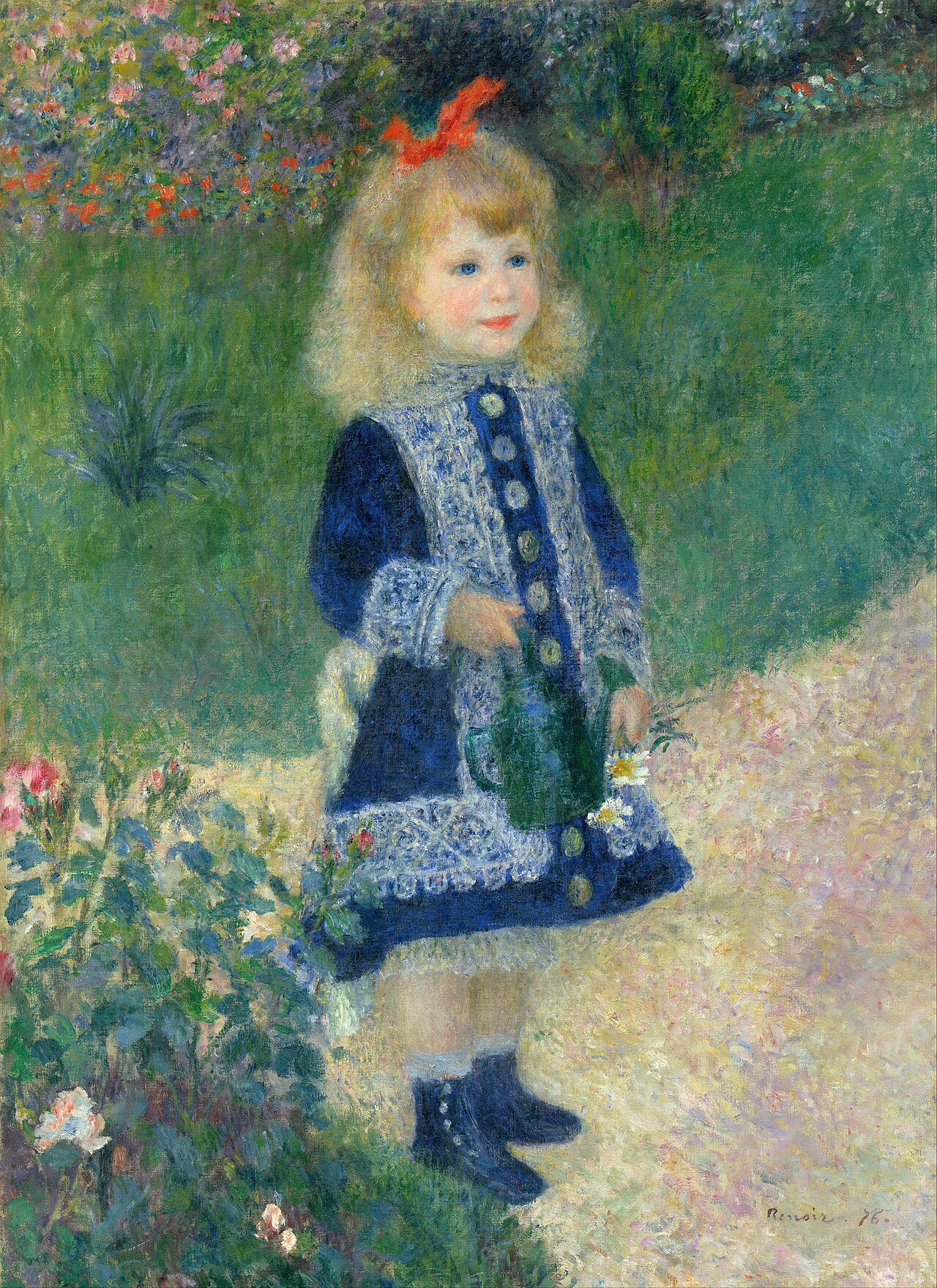 Огюст Ренуар. Девочка с лейкой, 1876
